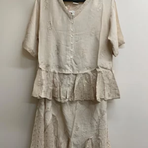 Embroidered Top and Skirt Set