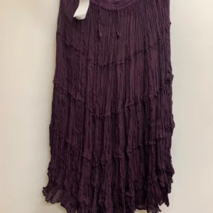 Classic Free Size Ruffled Skirt Dark Purple