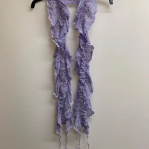 Purple Ruffled Scarf