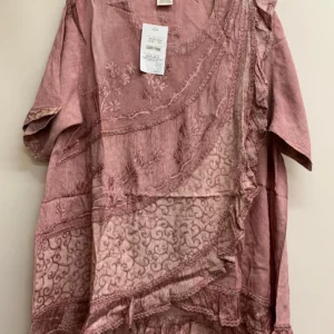 Classic Embroidered Dusty Pink Top M/L