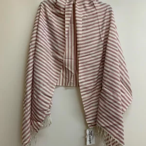 Manya Red Striped Scarf