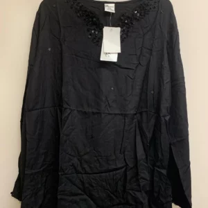 Classic Black Sequin Top XXL