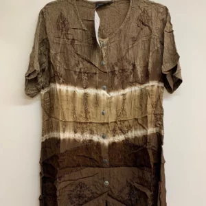 Eastern Touches Brown Short Sleeve Shirt
