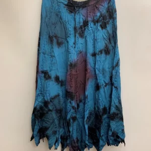 Blue Tie-Dye Skirt