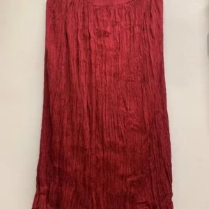 Red Pleated Skirt