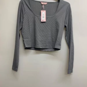 Boux Avenue Women's Grey Cropped Top