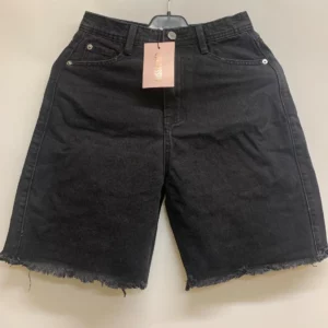 Black Denim Shorts