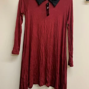 Red Dress with Black Collar