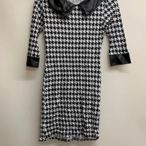 Black and White Houndstooth Dress