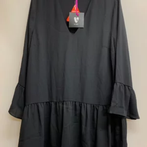 Black Flared Sleeve Blouse