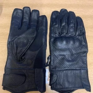 Black Leather Gloves