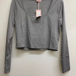Grey Long Sleeve Top