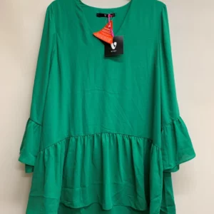 Very Green Peplum Top