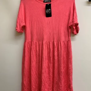 Pink Short Sleeve Dress