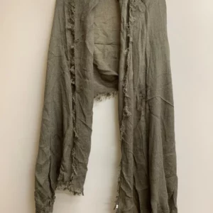 Fringed Olive Green Scarf