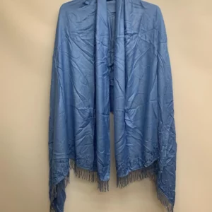 Blue Fringed Shawl