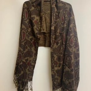 Brown Paisley Print Shawl