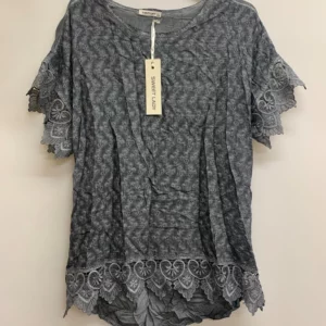 Sweet Lady Grey Lace Top L/XL