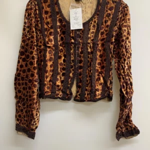 Her Style Brown Velvet Blouse