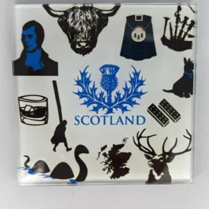 Scotland Coaster Glass – Heat Resistant & Decorative