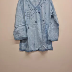 Casual Blue Tunic Top