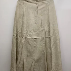 Viscose Cream Midi Skirt