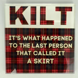 Kilt Coaster Glass – Heat Resistant & Decorative
