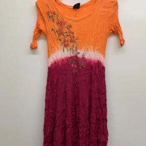 HerStyle Orange Fuchsia Dress