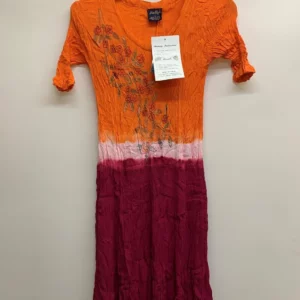 Her Style Orange Fuchsia Dress L