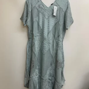 Classic Seagreen Embroidered Dress L-XL