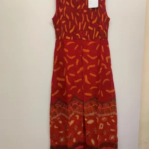MAC & MAGGIE Red Pattern Jumpsuit L