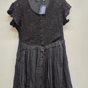 Black Crochet Dress