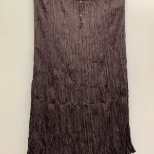 Brown Cotton Maxi Skirt