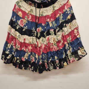Floral Print Pleated Skirt